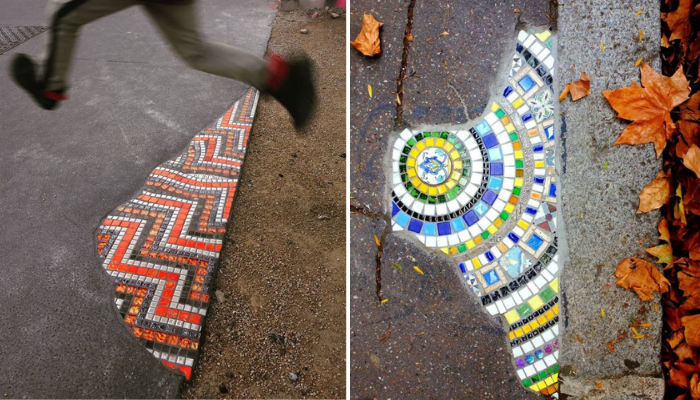 Artist Transforms Pavements and Sidewalks with Creative Repairs (20 Images)