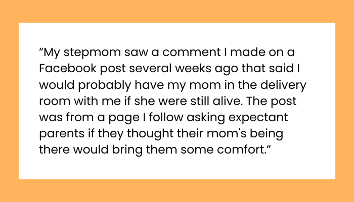 AITA for Refusing to Let My Stepmom Into the Delivery Room?