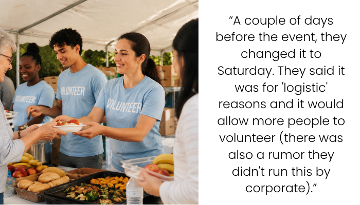 Employees Disappointed After Company Changes Plans For Charity Event