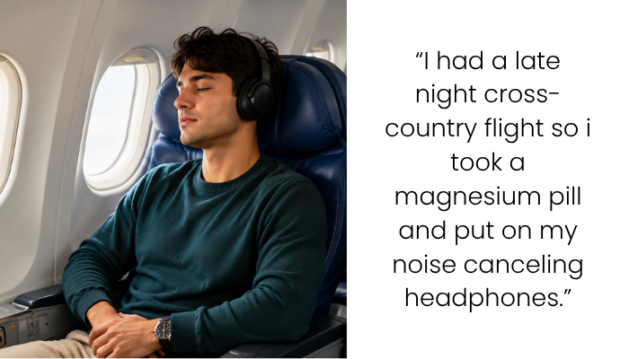 Woman Playing White Noise on Flight Gets Blamed by Passenger for an Unexpected Reason