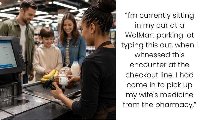 Customer Delays Checkout Line After Asking Strangers For Help Paying For Groceries