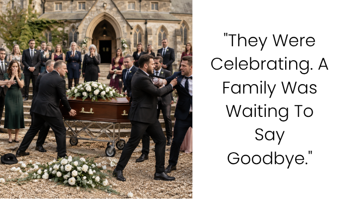 A Wedding Party Took Over the Church While a Funeral Waited Outside