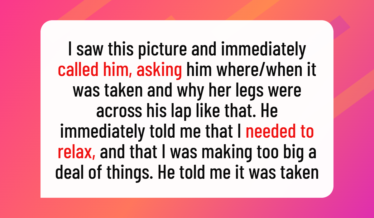 Wife Finds Suspicious Photo of Husband With Coworker, Later Discovers Hidden Affair