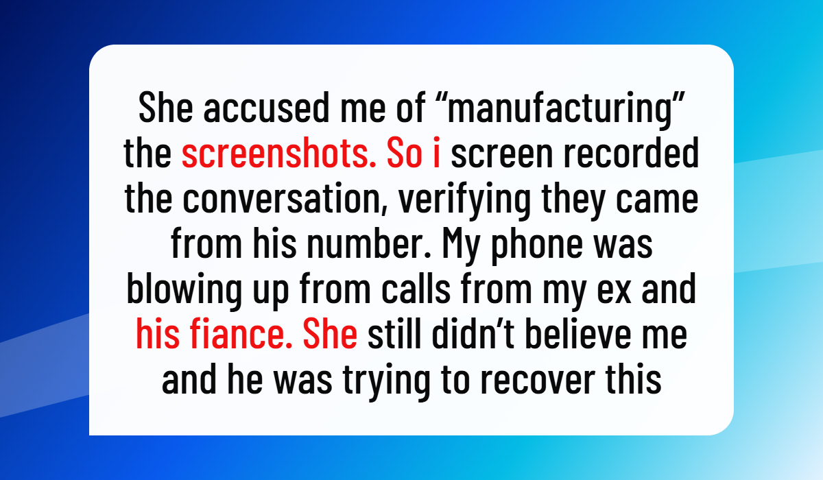 Man Contacts Ex Just Days Before Wedding, But His Secret Gets Revealed