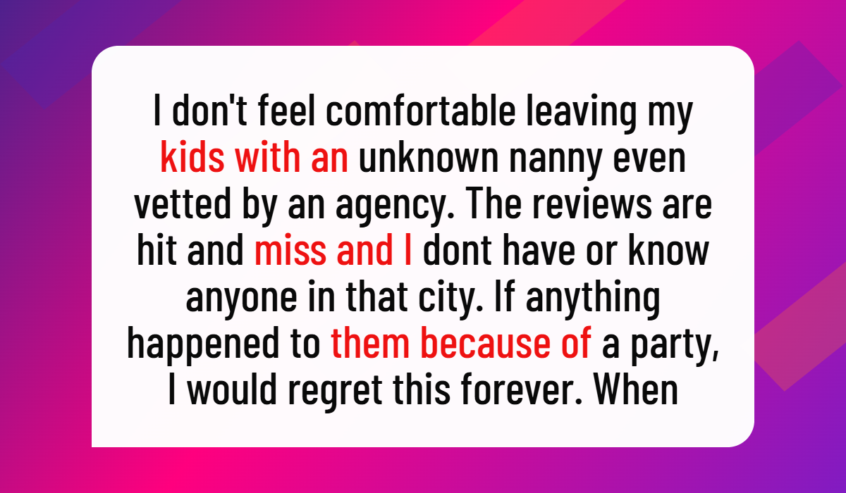 AITA for Refusing to Attend a Childfree Wedding Because Traveling With Two Young Kids Felt Impossible?