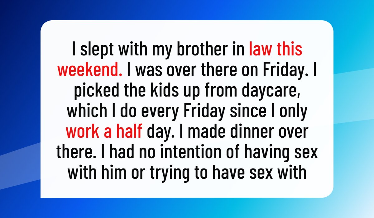 A Young Woman’s Struggle After Sleeping With Her Late Sister’s Husband