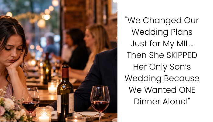 My In-Laws Skipped Their Only Son’s Wedding Because We Refused to Invite Them to Our Romantic Dinner—They Didn’t Even Congratulate Us!