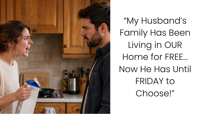My Husband’s Family Has Lived in Our Apartment for Over a Year—Now I’ve Given Him Until Friday to Choose