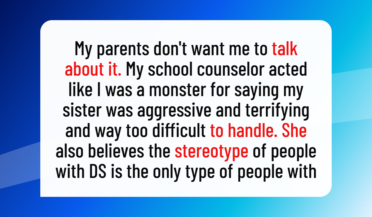 Parents Expect Their 17-Year-Old Son to Become His Disabled Sister’s Caregiver, but He Refuses to Give Up His Future