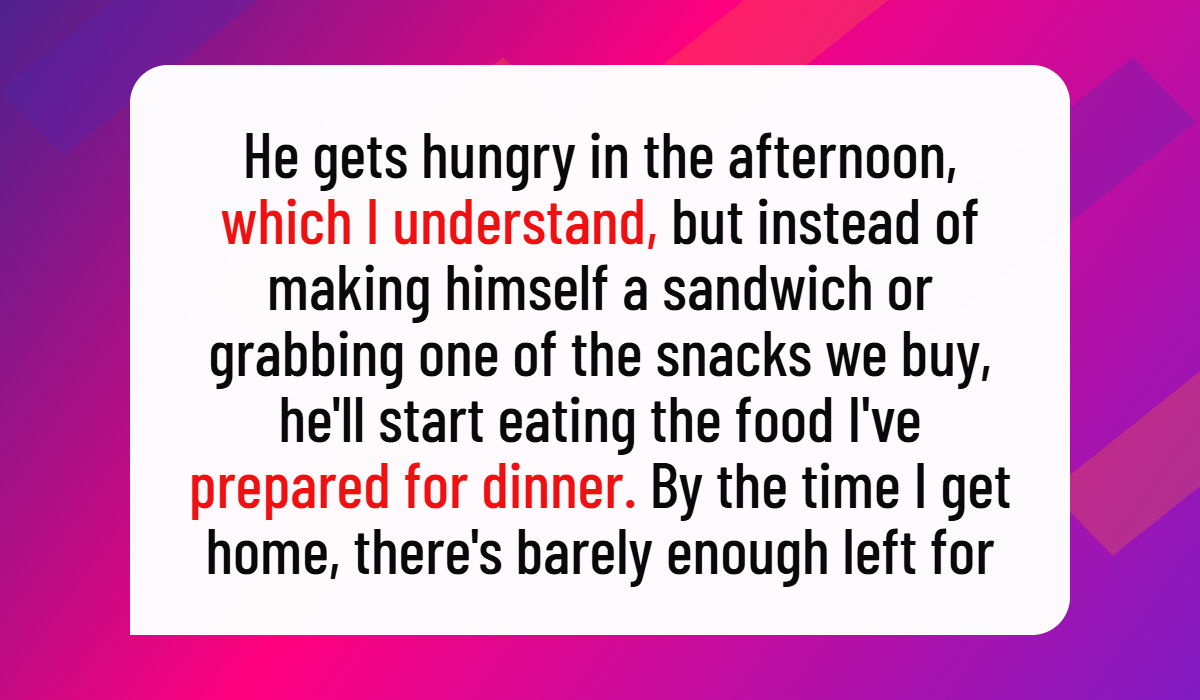 Wife Refuses to Cook Dinner for Her Husband After He Keeps Eating Their Leftovers Before She Gets Home